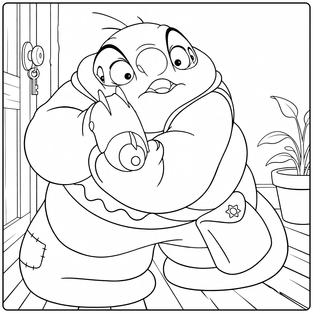 jumba Jumba and Mysterieuze Plant coloring page