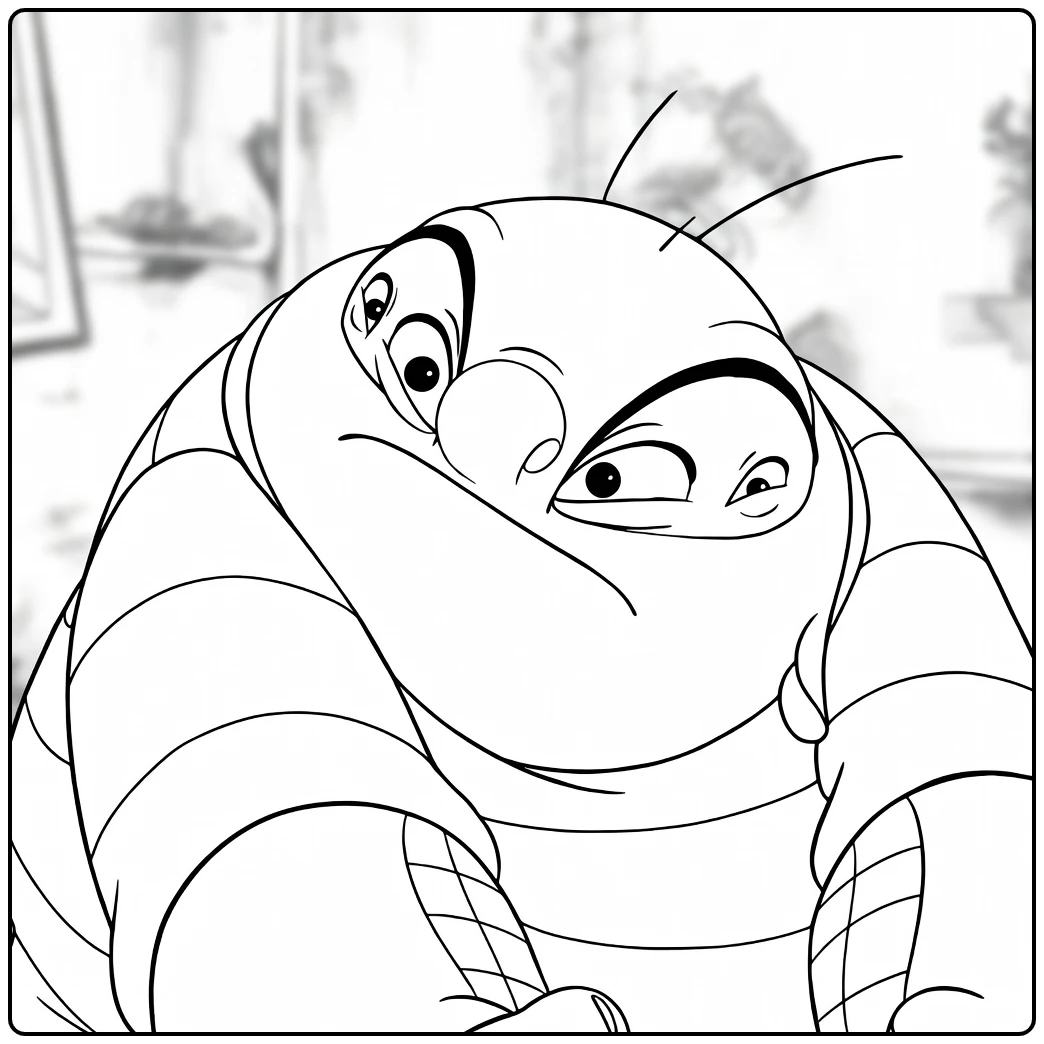 jumba Cute Rupsen Adventure coloring page
