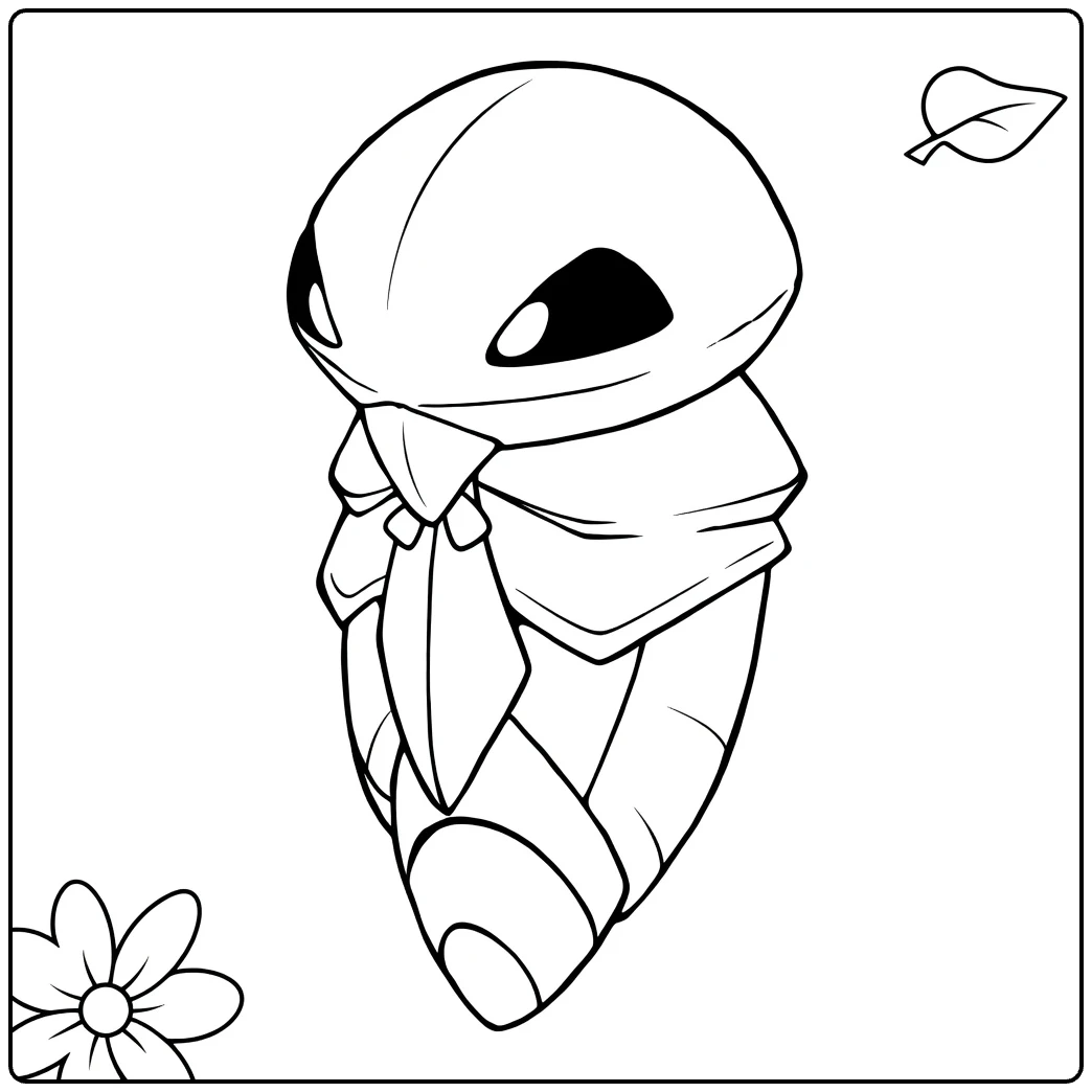 Kakuna coloring page