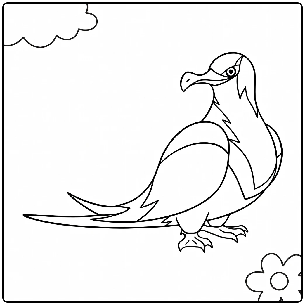 Kilowattrel for Children to Download coloring page