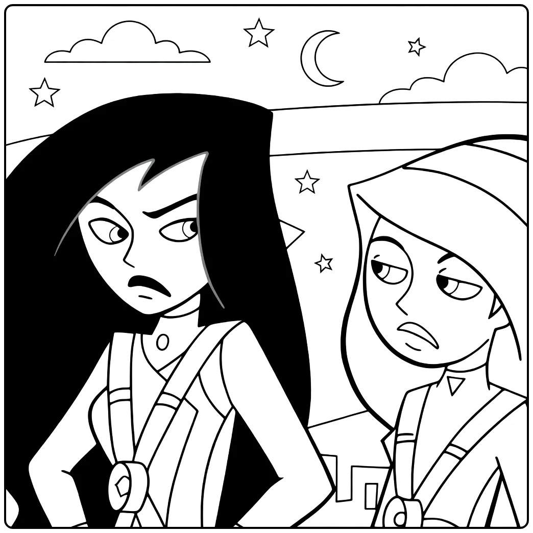 kim Possible for Avontuurlijk Color coloring page