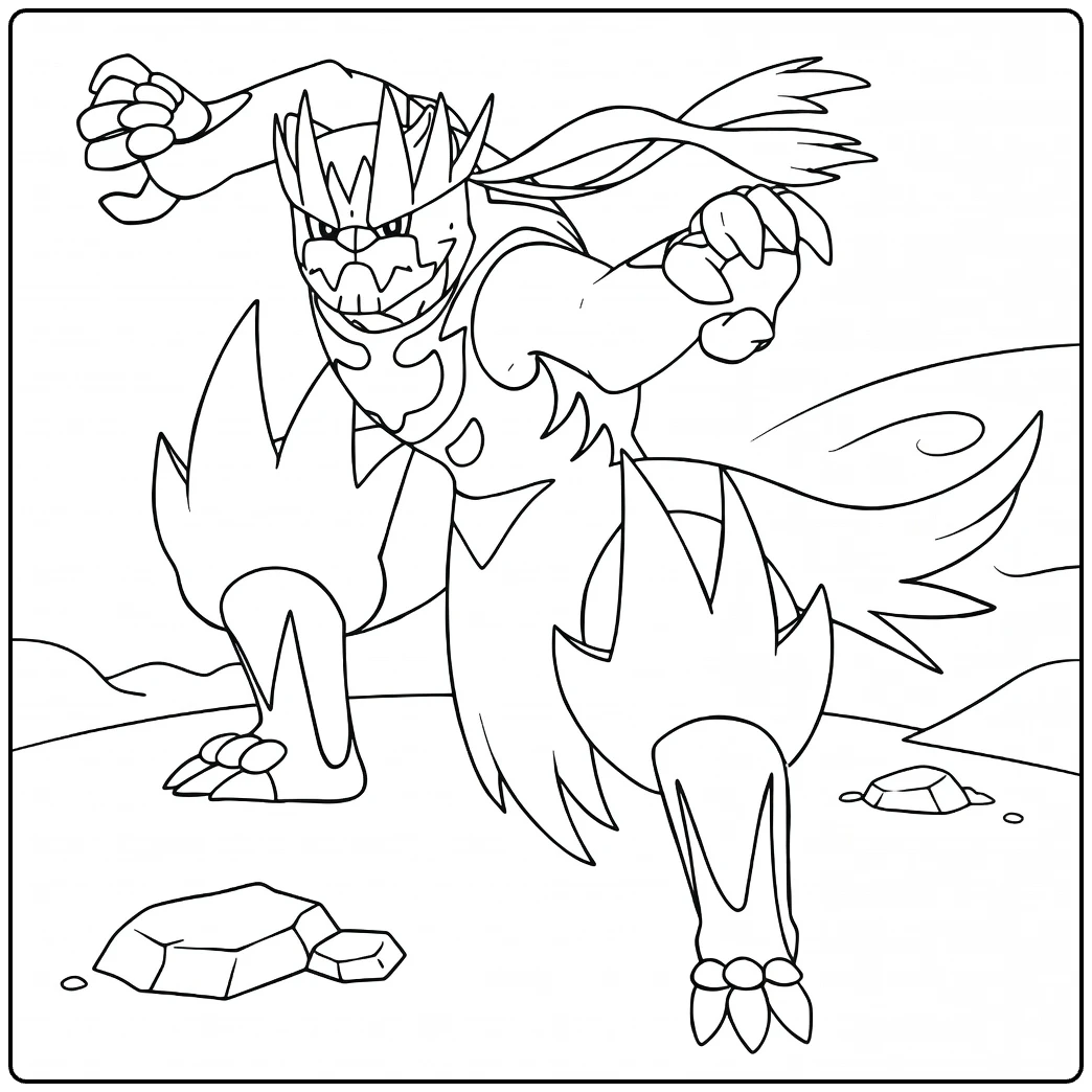 Kubfu coloring page
