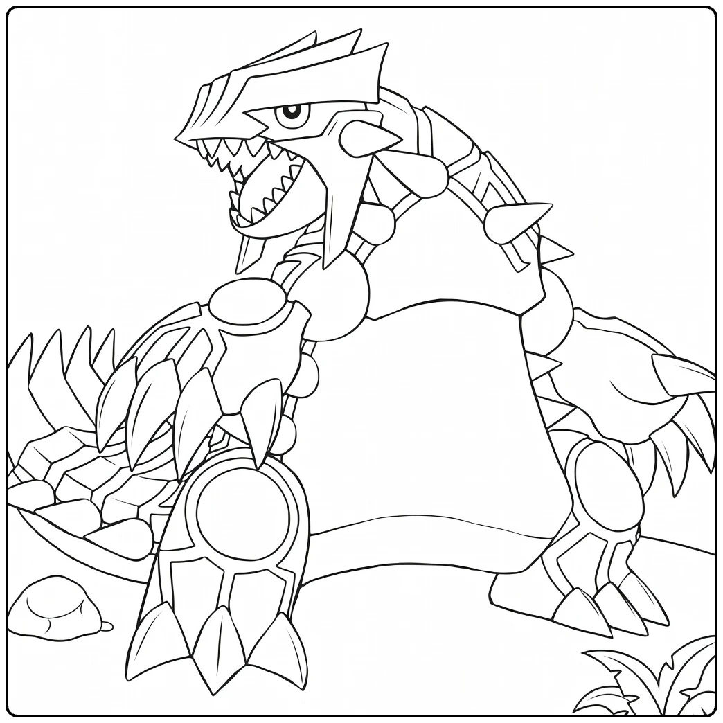 Kyogre coloring page
