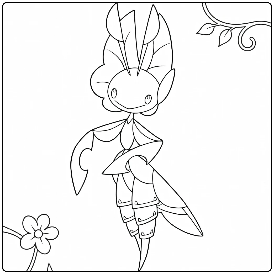 Leavanny coloring page