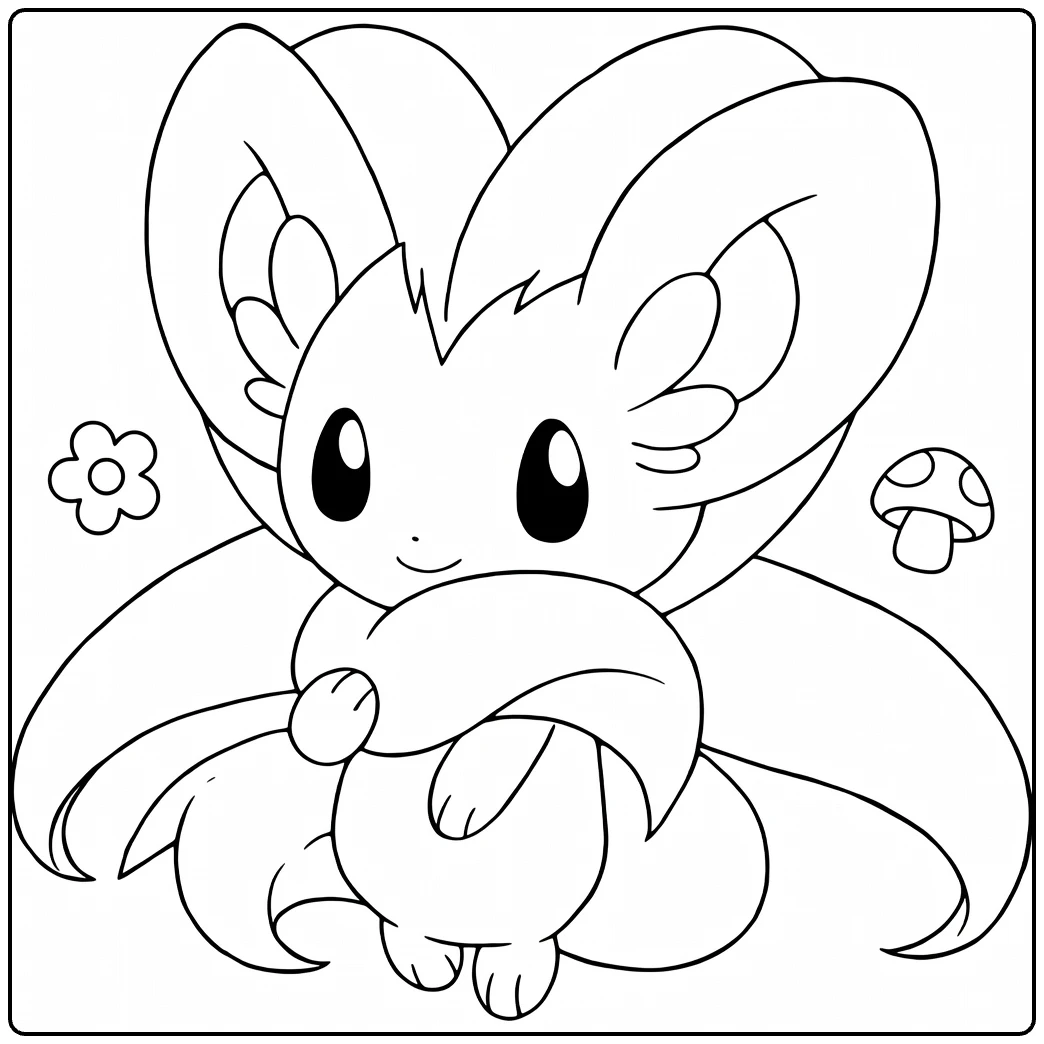 fun cinccino coloring page for children