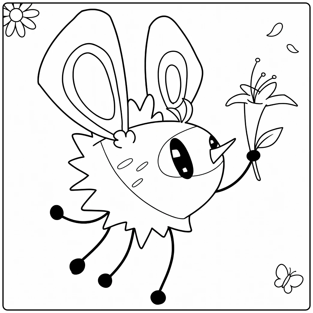 Cutiefly coloring page