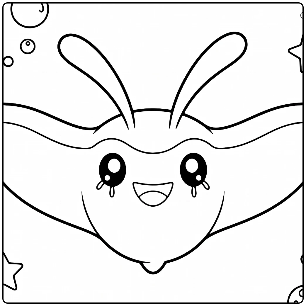 Fun Mantyke Cheerful Manta Ray Pokemon coloring page