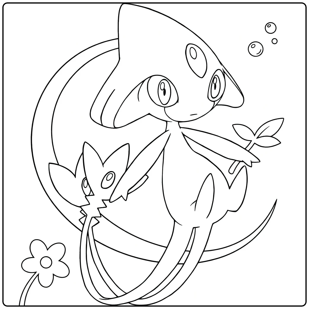 Mesprit coloring page