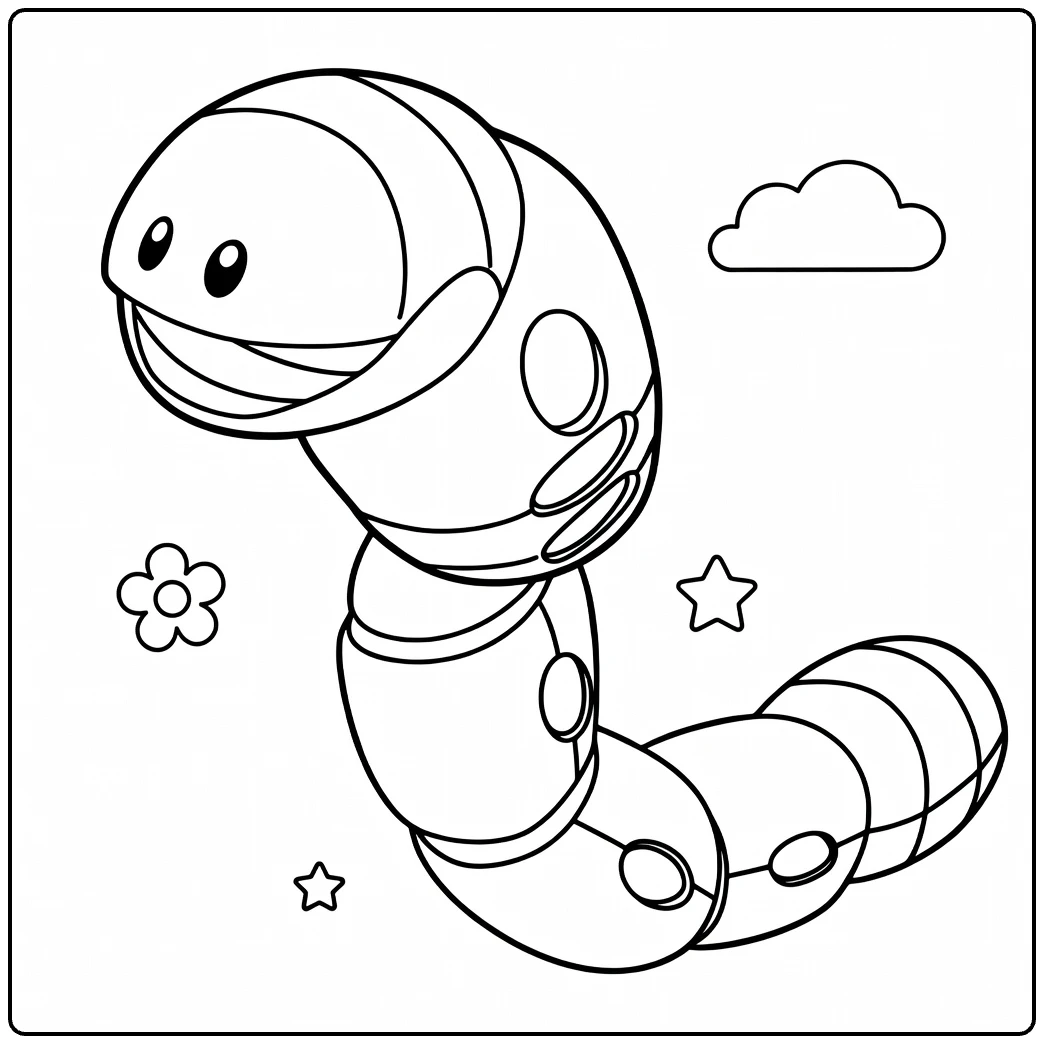 Fun Orthworm Cute Pokemon coloring page