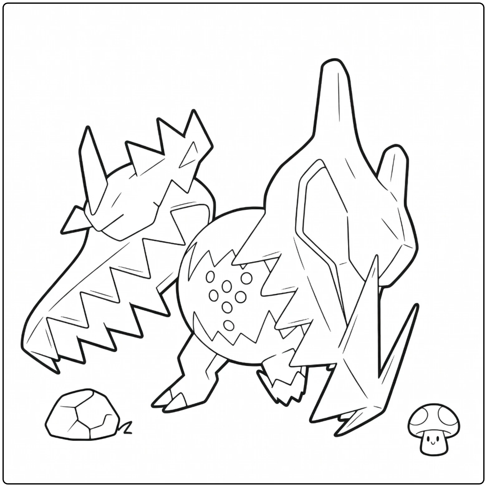 fun regidrago coloring page for kids