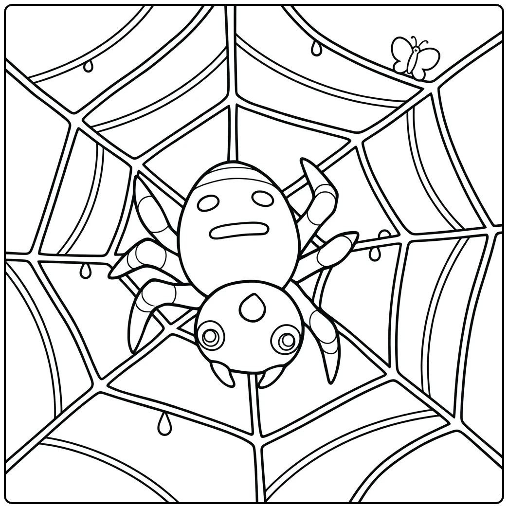 Spinarak coloring page