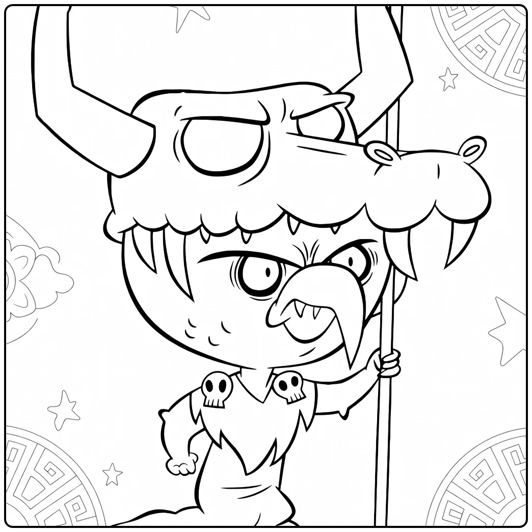 Ludo coloring page