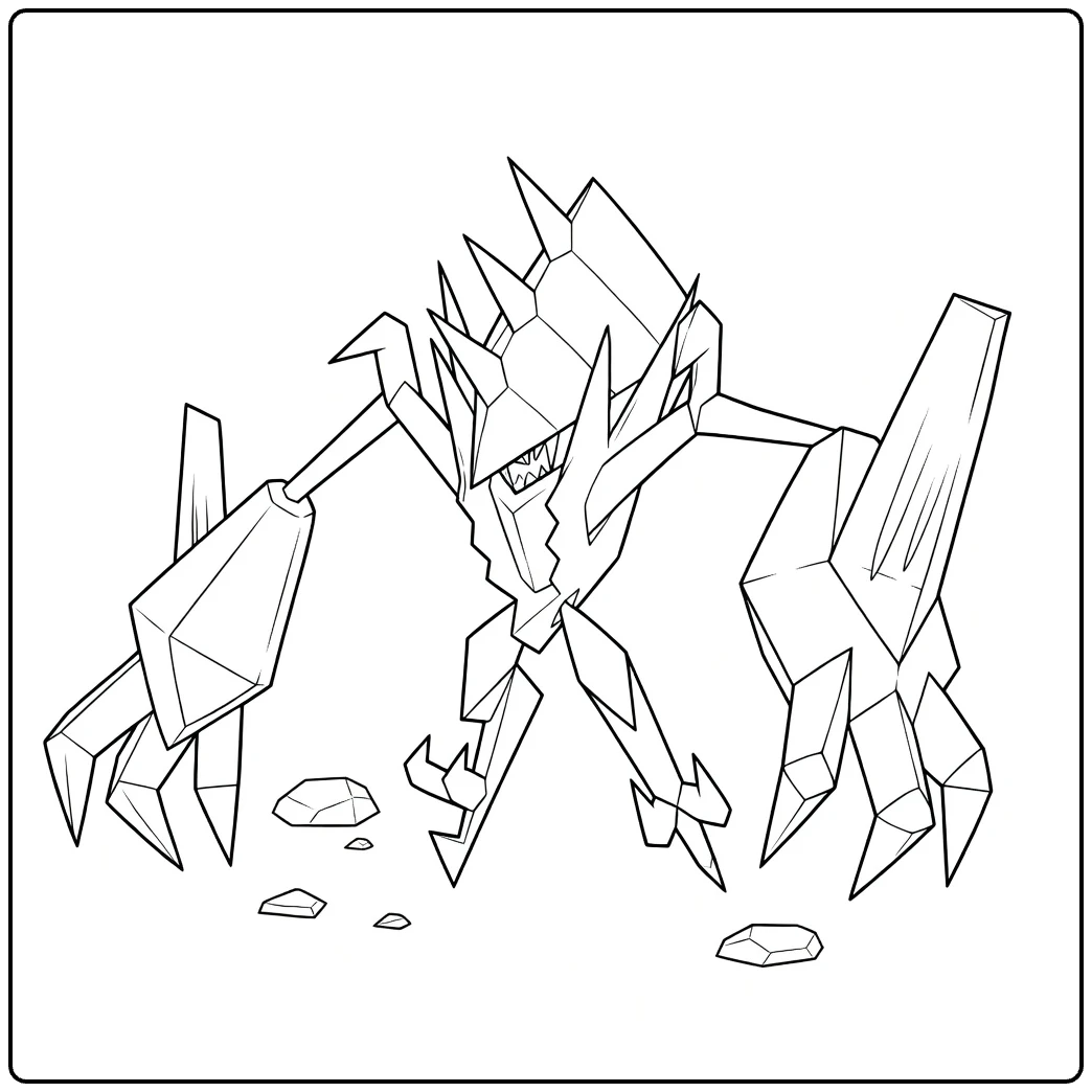 Lunala coloring page