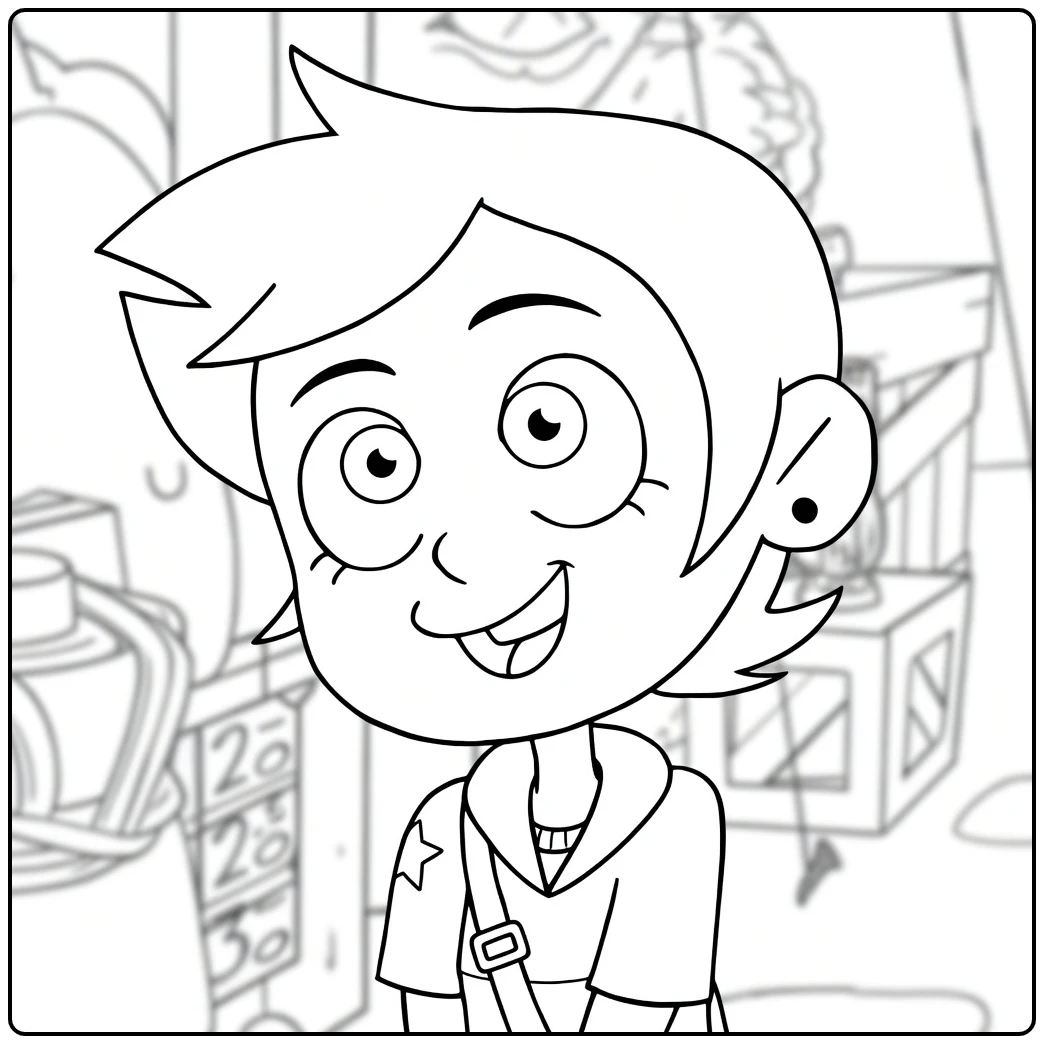 Luz Noceda coloring page
