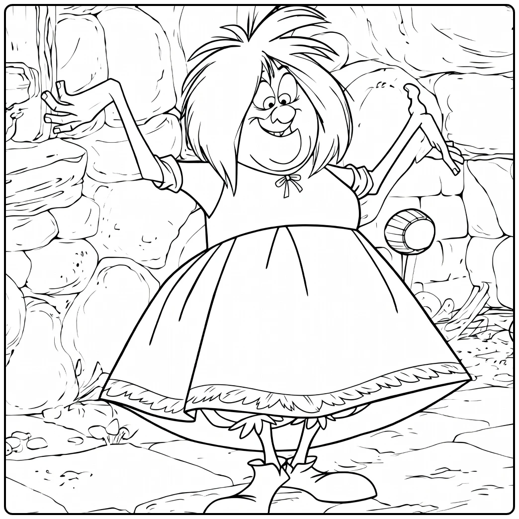 Madam Mim coloring page