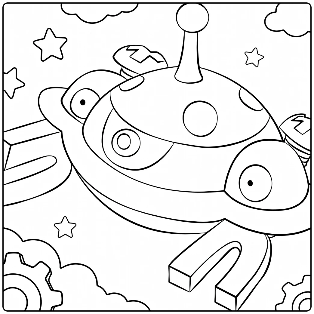 Magnezone for Pokemon Fans coloring page