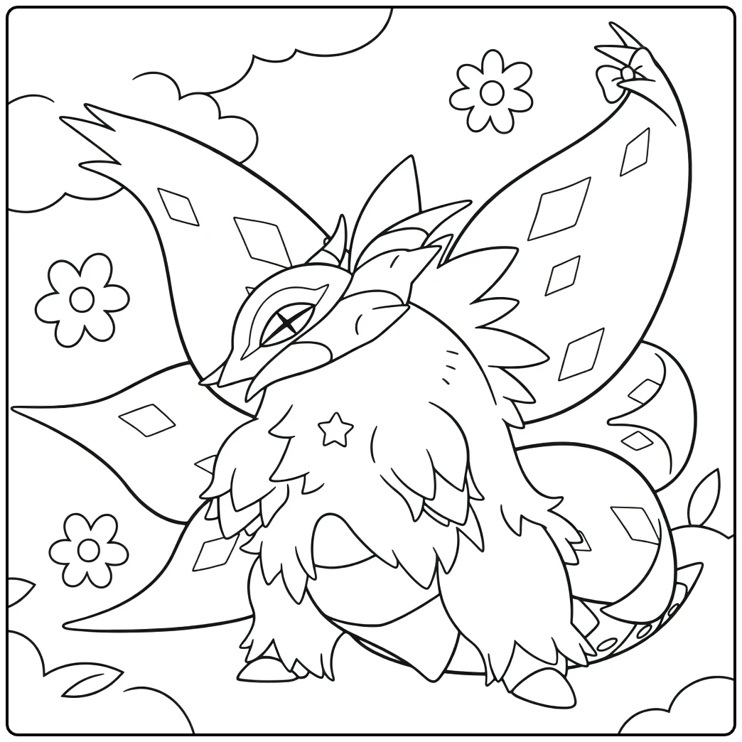 Slither Wing coloring page
