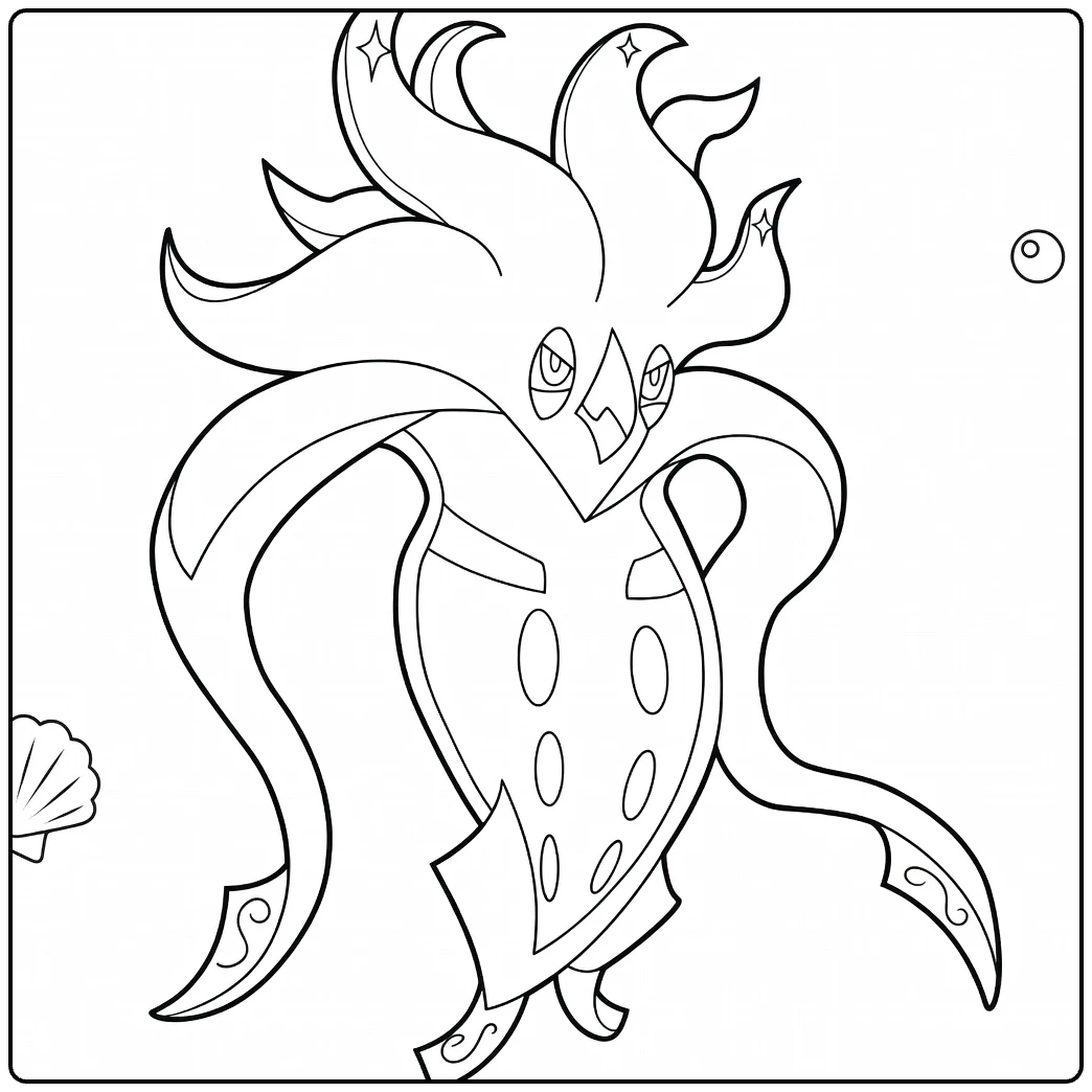 Malamar for Pokemon Fans coloring page