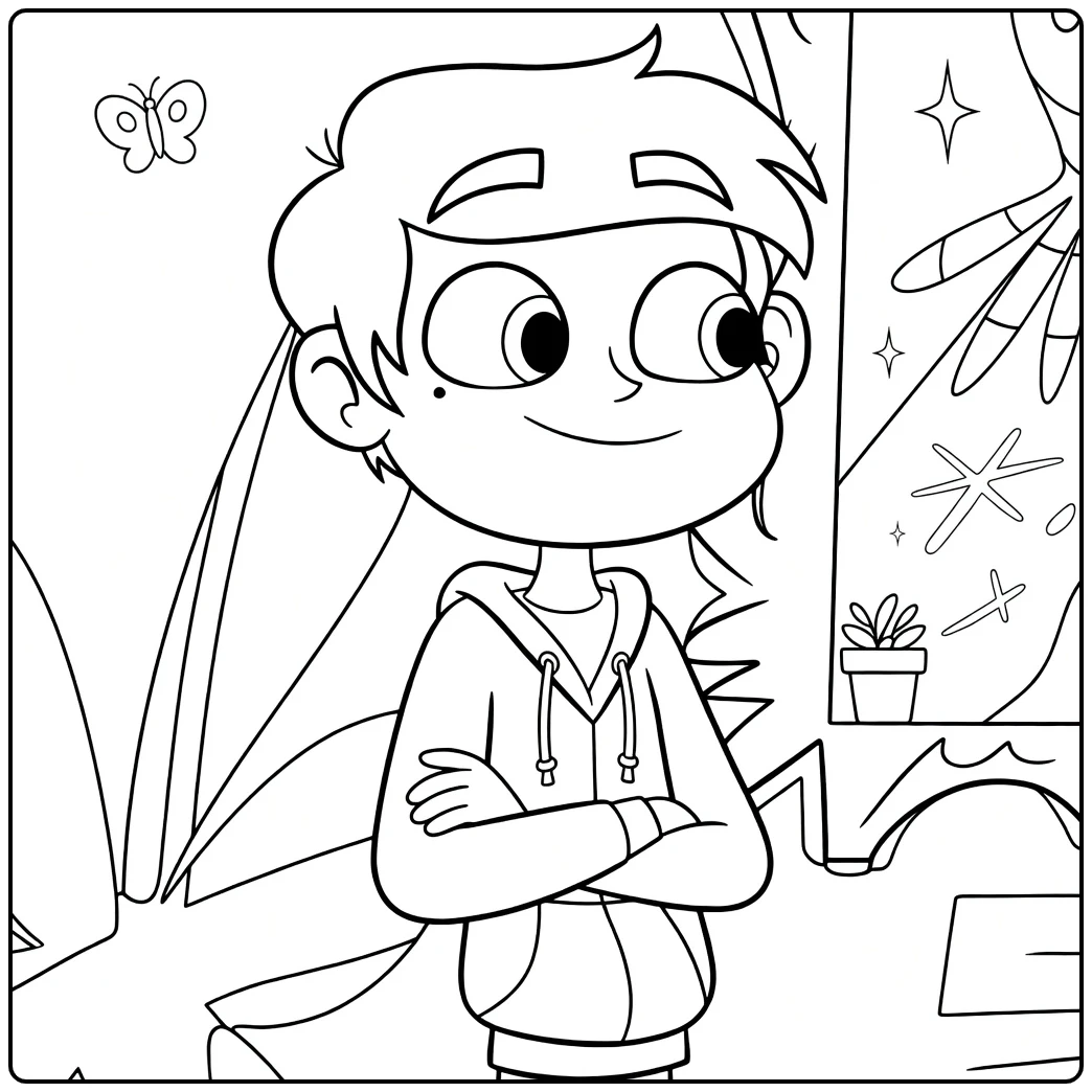 Marco Diaz coloring page