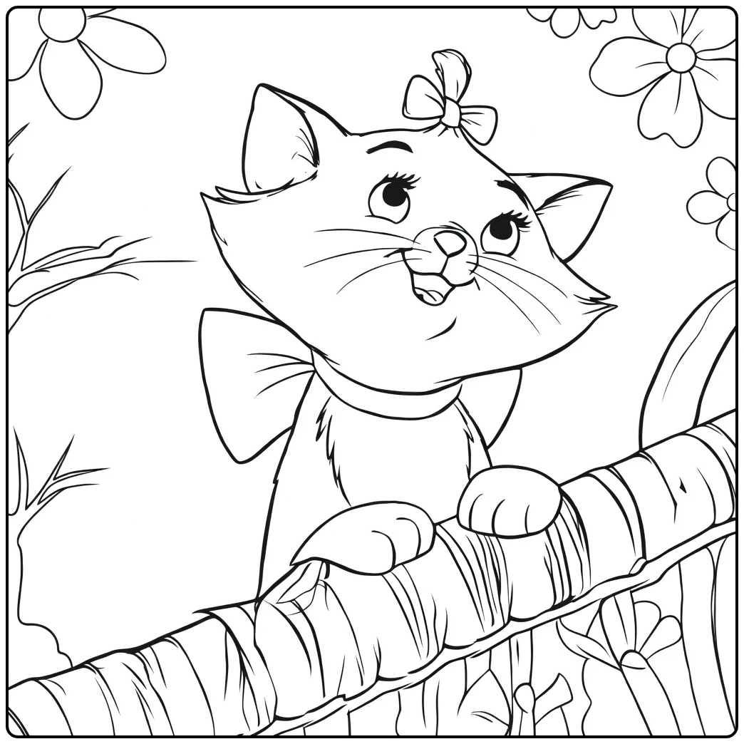 Marie coloring page