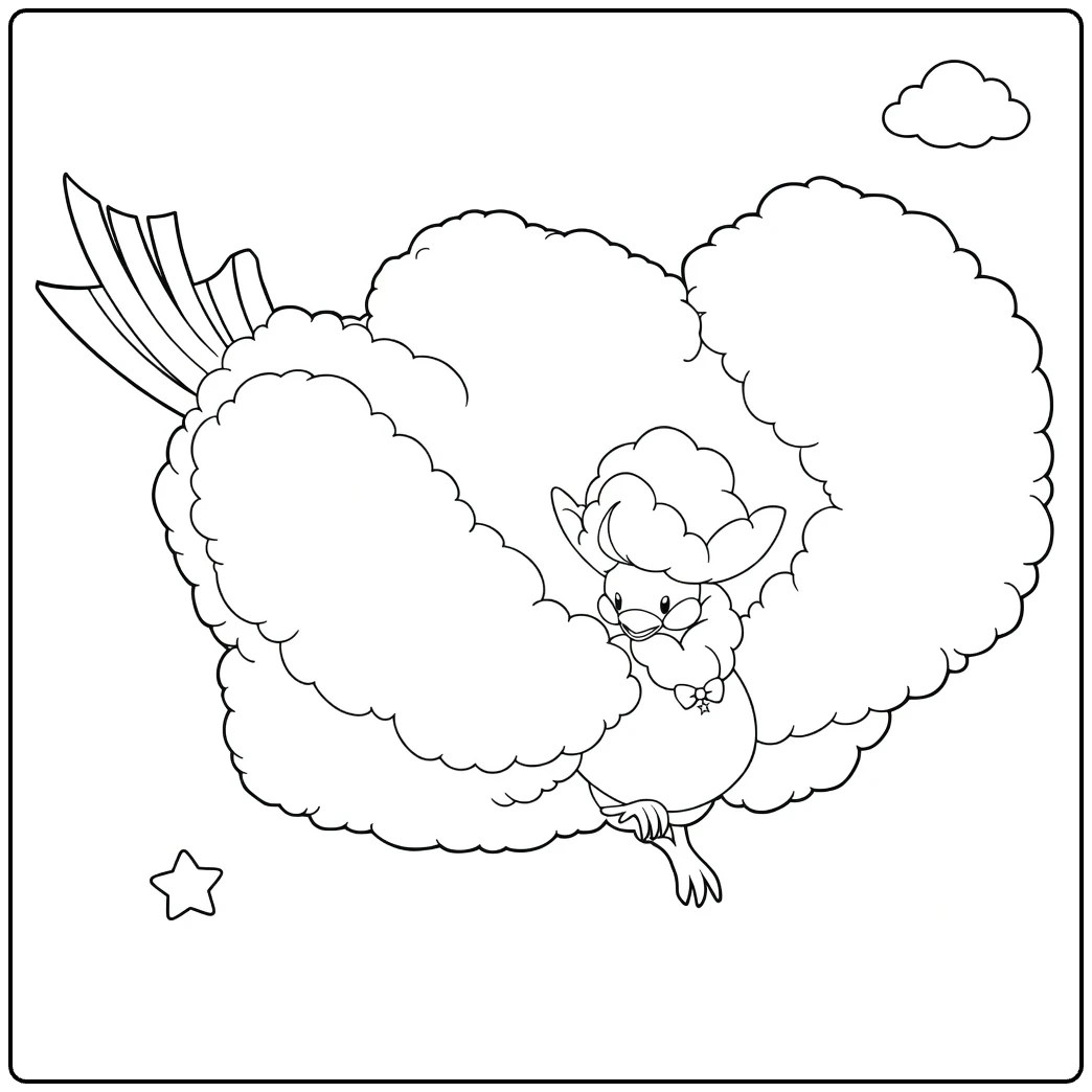 Mega Altaria coloring page