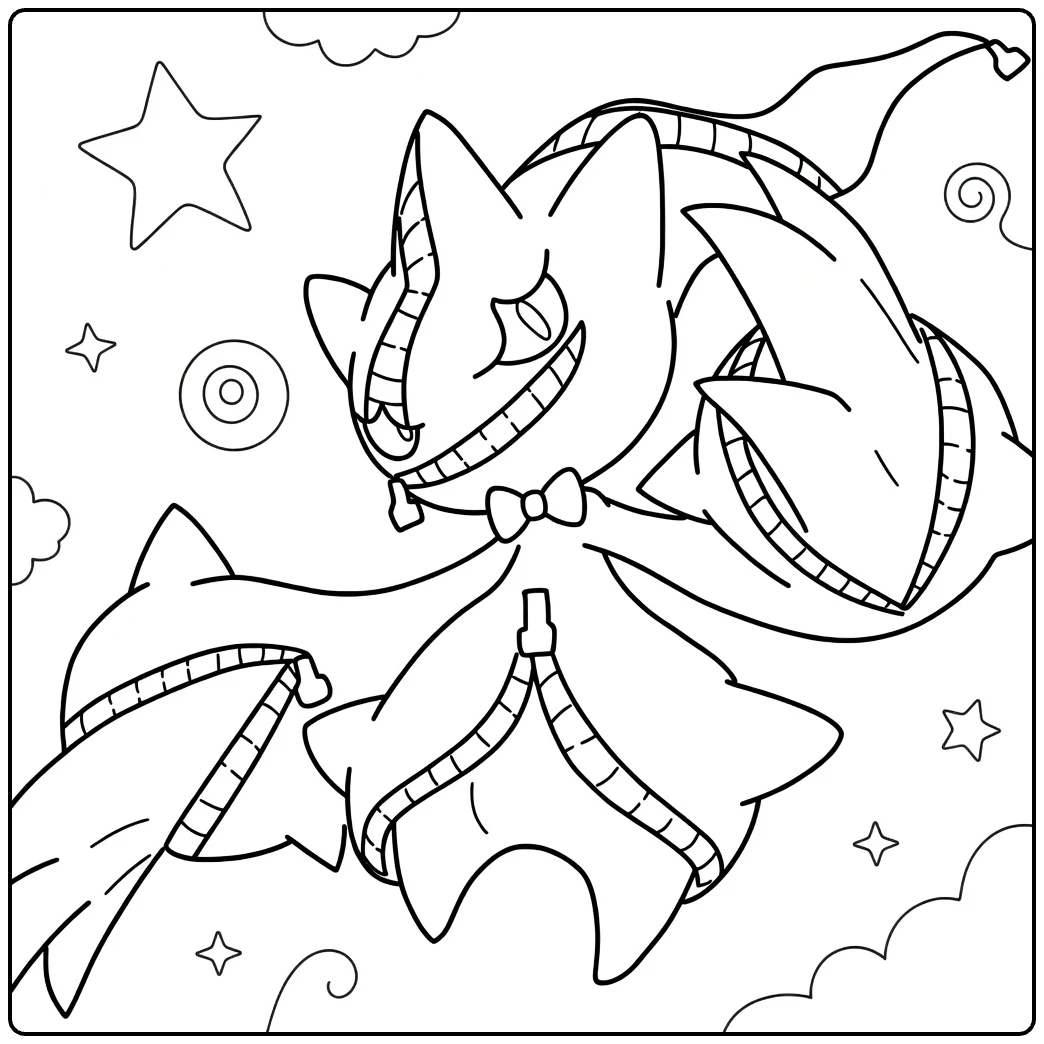 Mega Banette coloring page