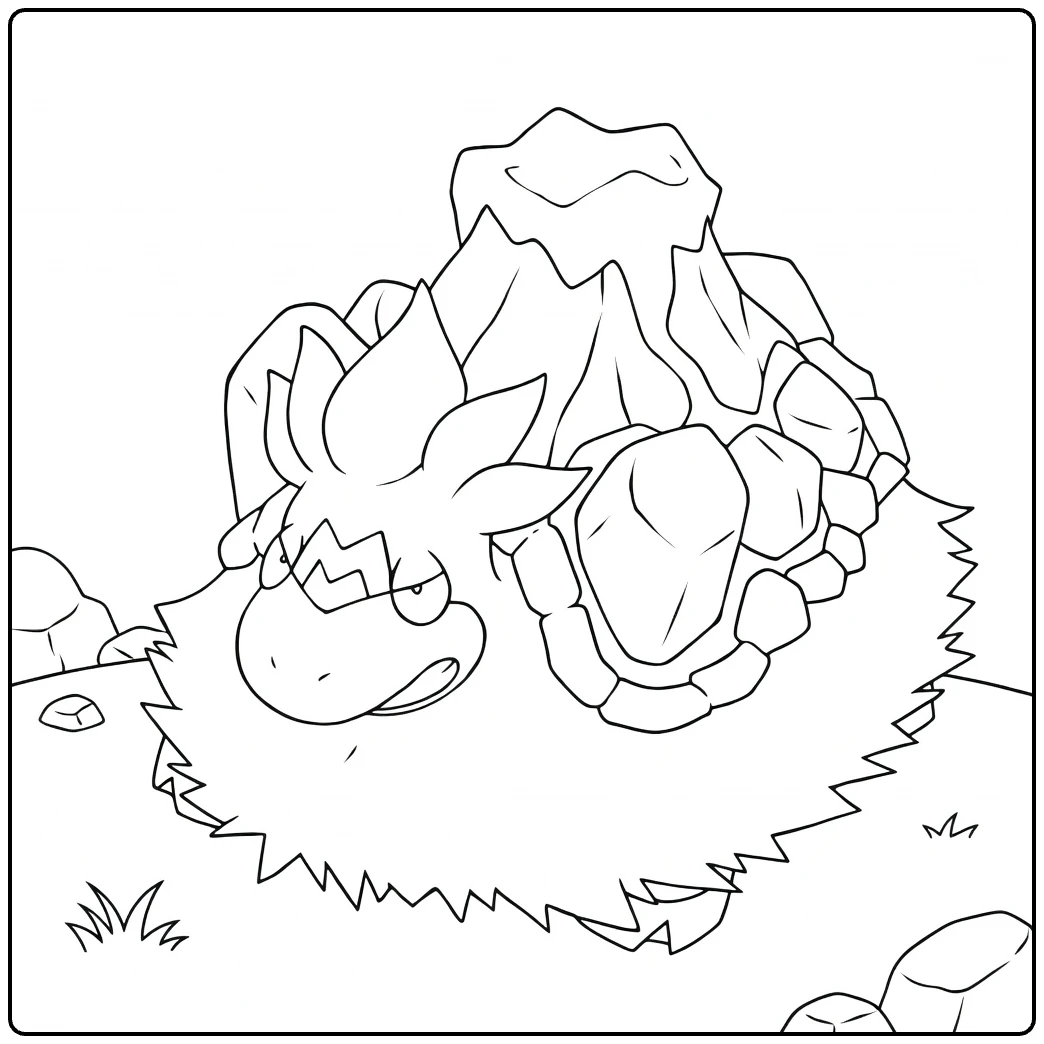 Mega Camerupt coloring page