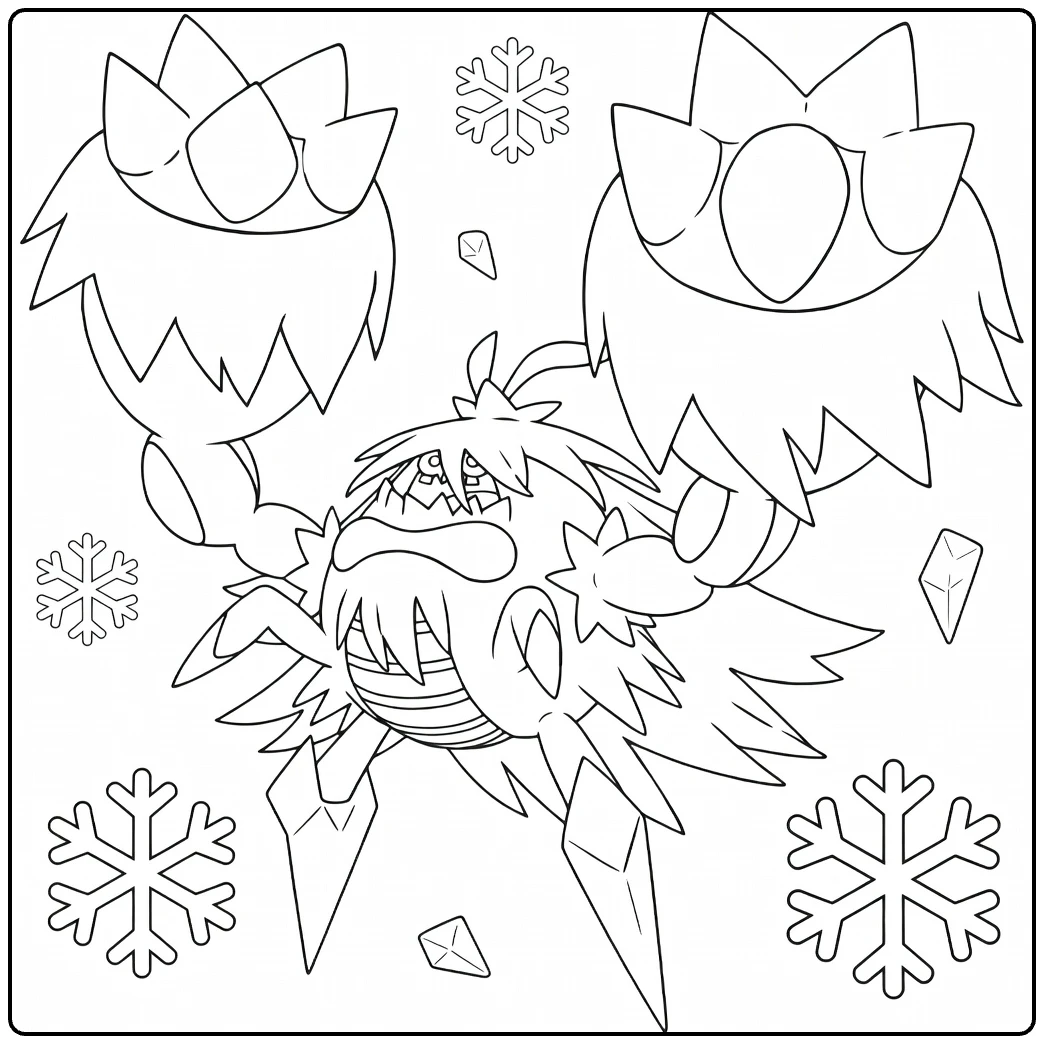 Mega Crabominable coloring page