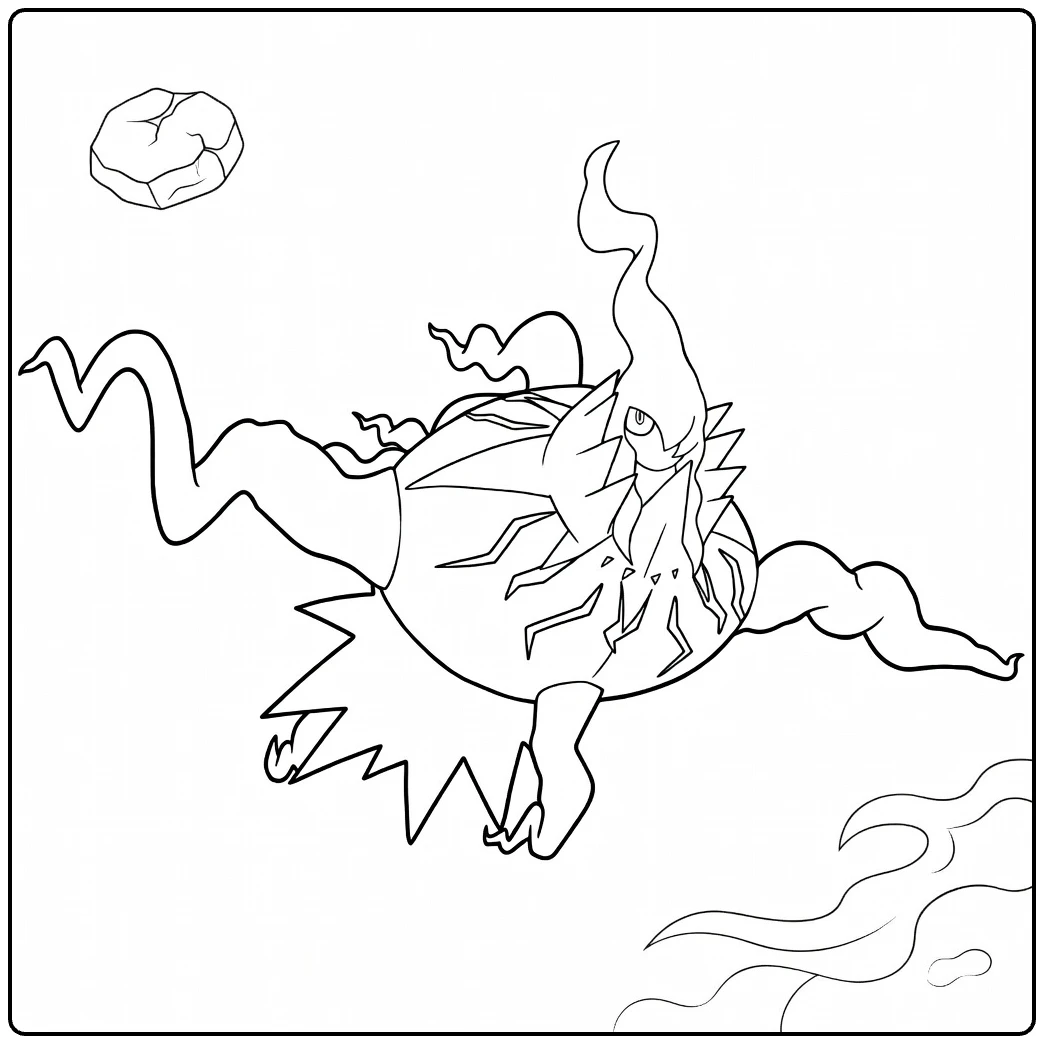 Mega Darkrai coloring page
