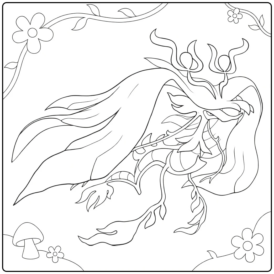 Mega Dragalge coloring page