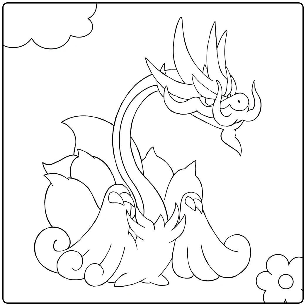 Mega Drampa coloring page