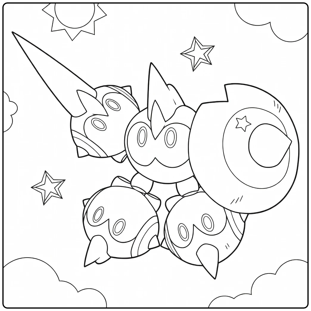 Mega Falinks coloring page