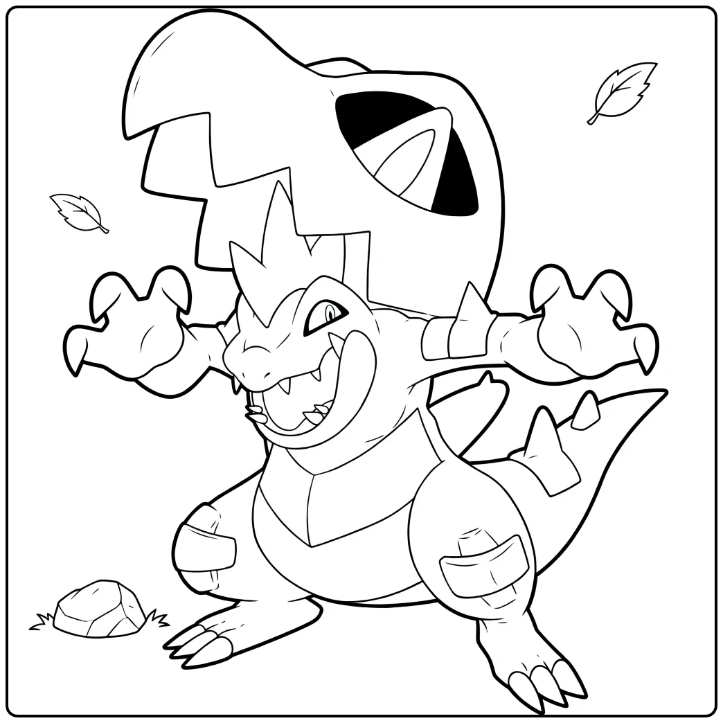 Mega Feraligatr coloring page
