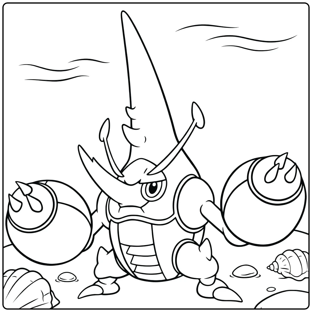 Mega Heracross coloring page