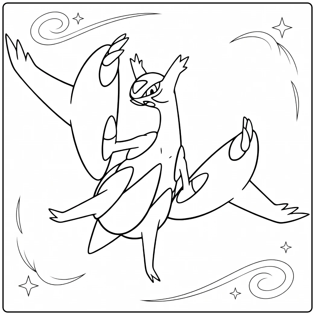 Mega Latios coloring page
