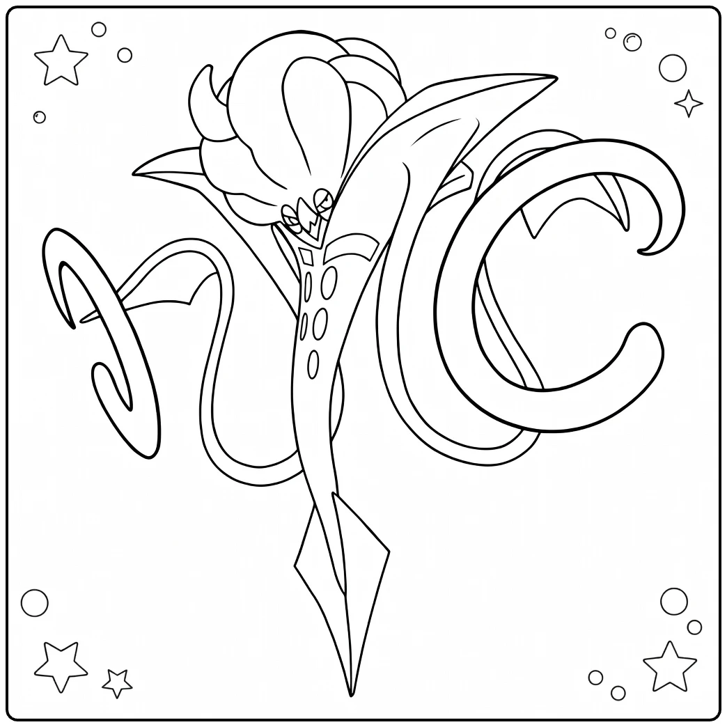 Mega Malamar coloring page