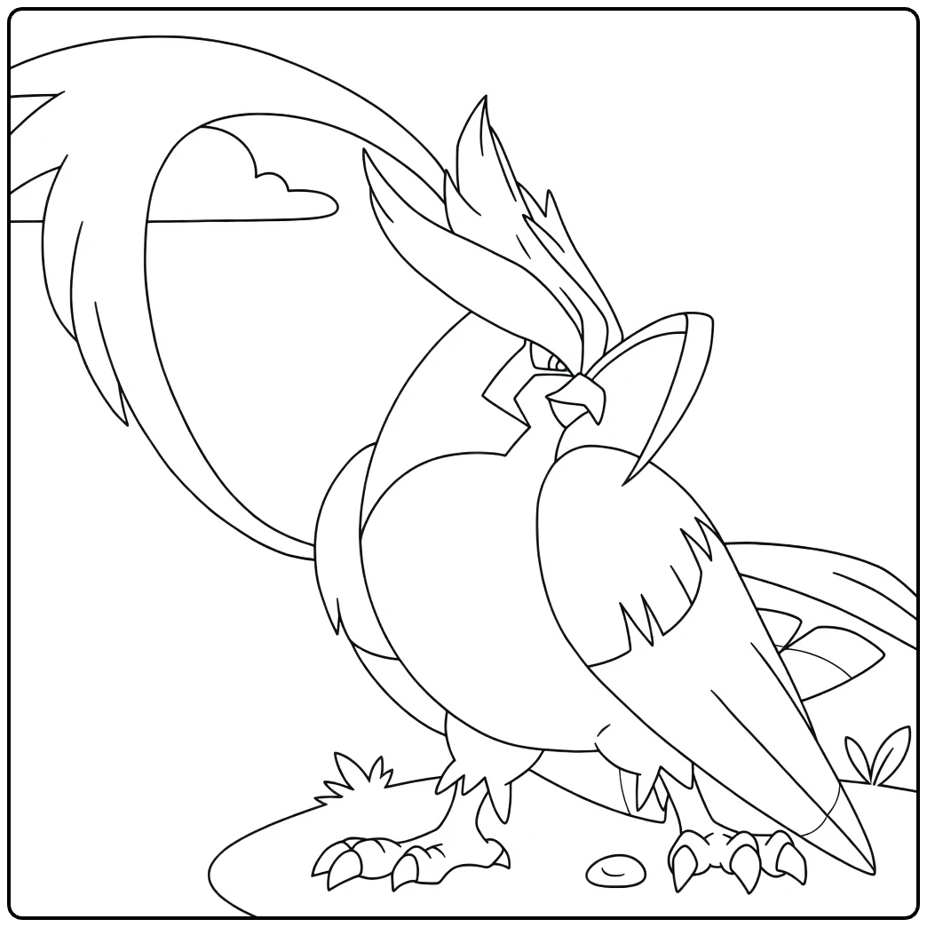 Mega Pidgeot coloring page