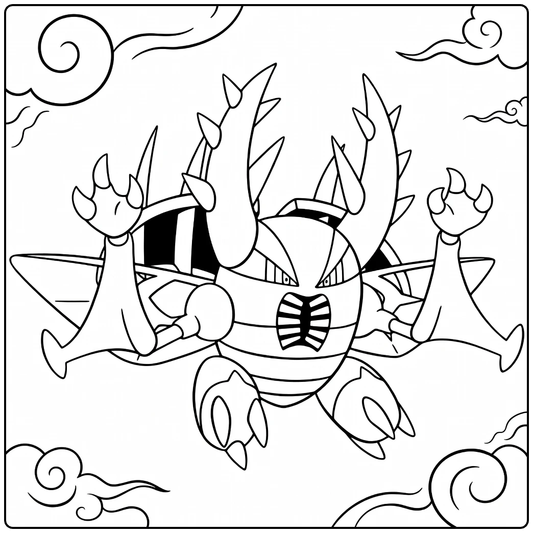 Mega Pinsir coloring page