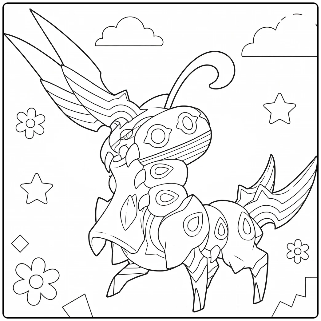 Mega Scolipede coloring page