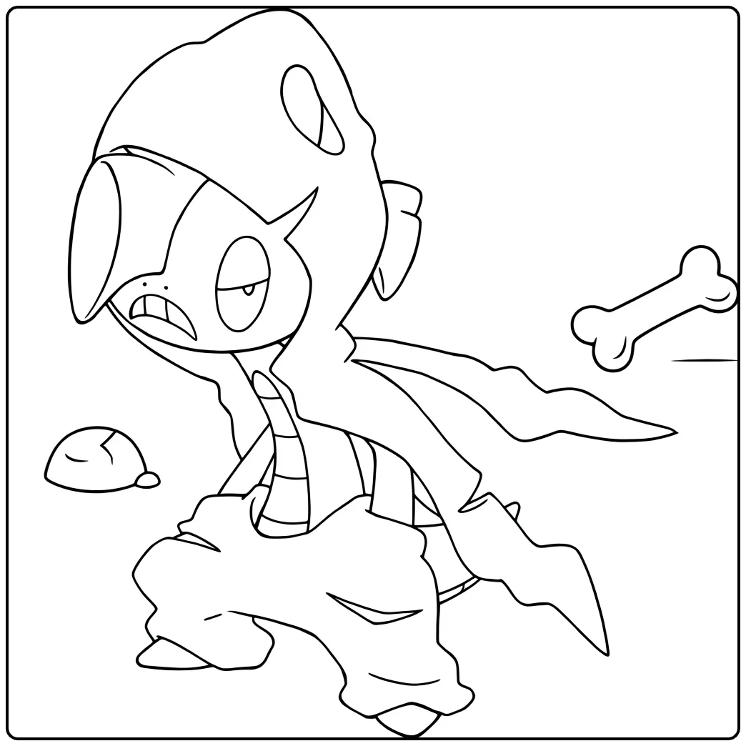 Mega Scrafty coloring page