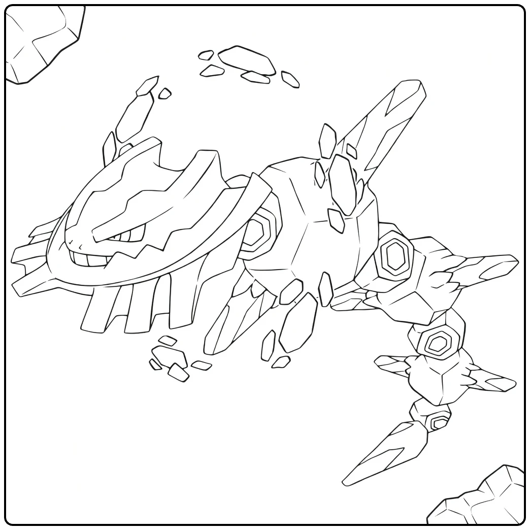 Mega Steelix coloring page