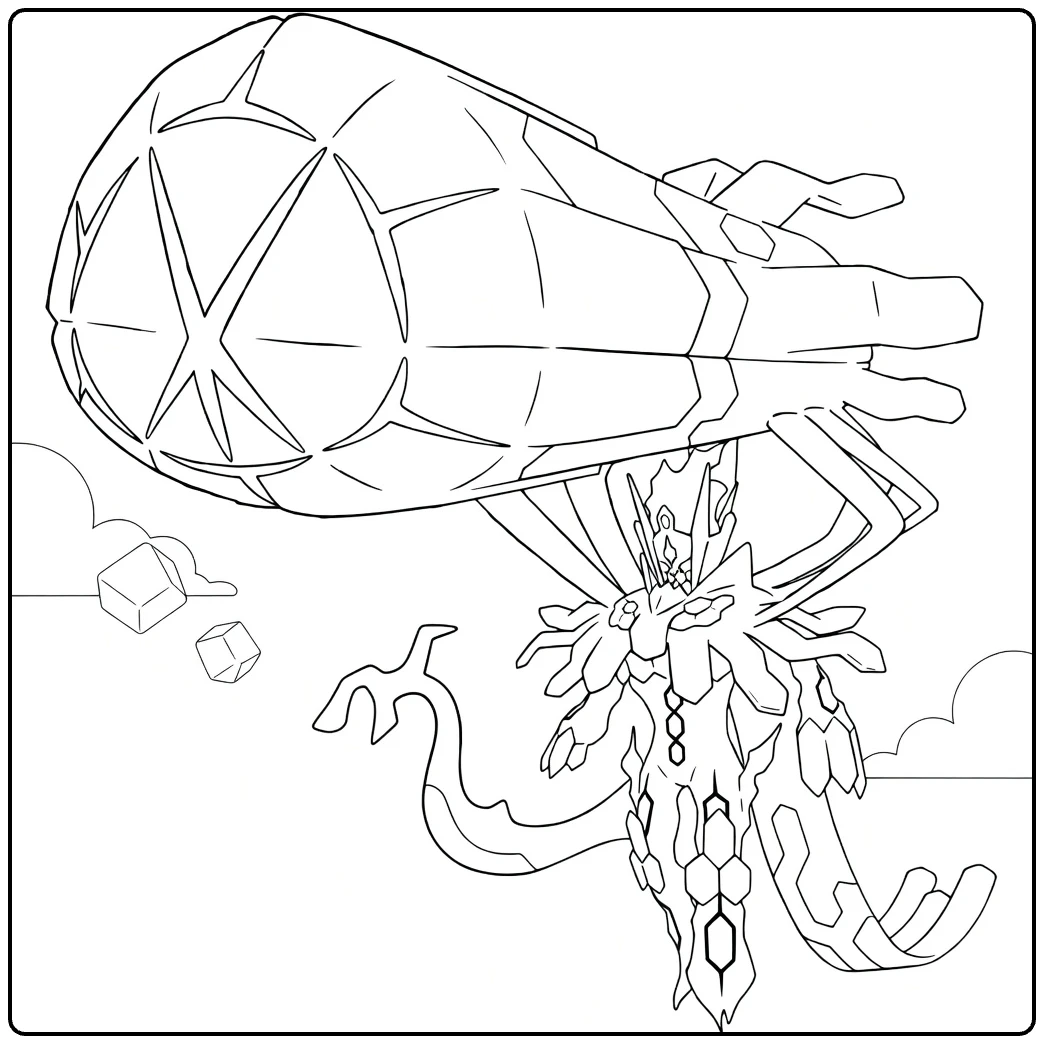 Mega Zygarde coloring page