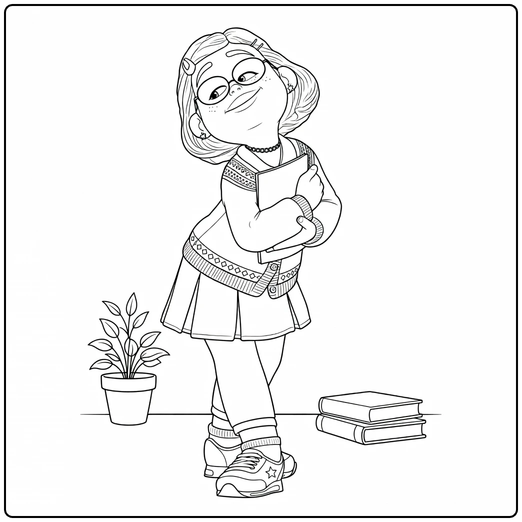 Meilin Lee coloring page
