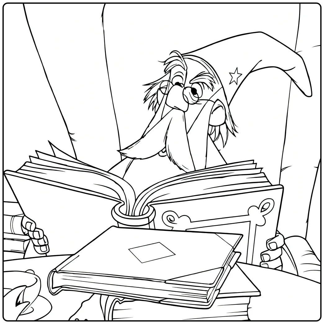 Merlin coloring page
