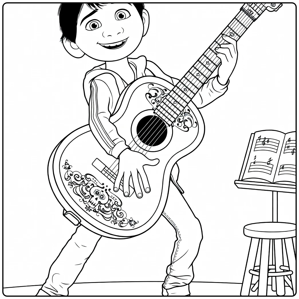 Miguel Rivera coloring page