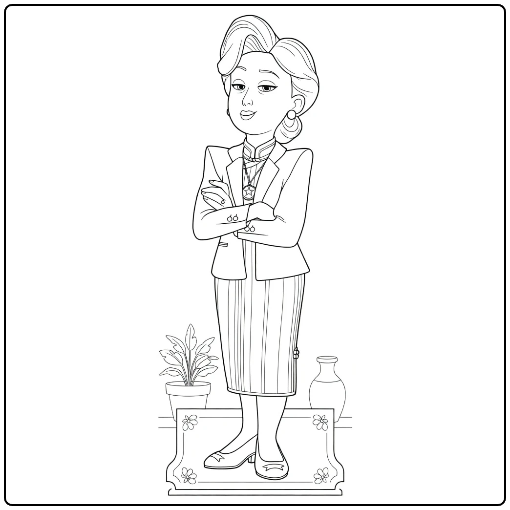 Ming Lee coloring page