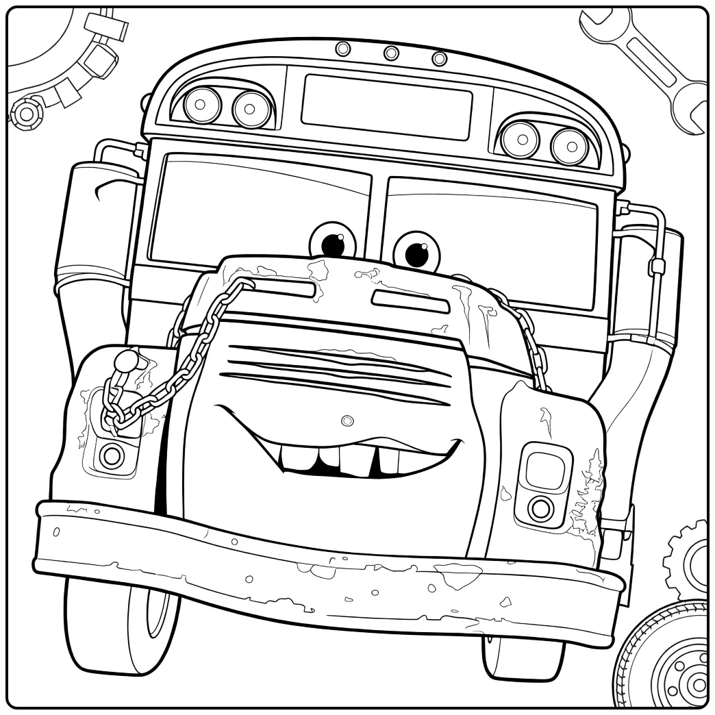miss Fritter Kettingen and Smile coloring page