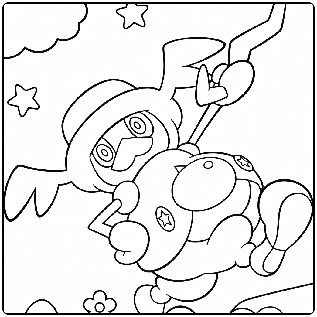Mr Rime Dancing Ice Mage coloring page
