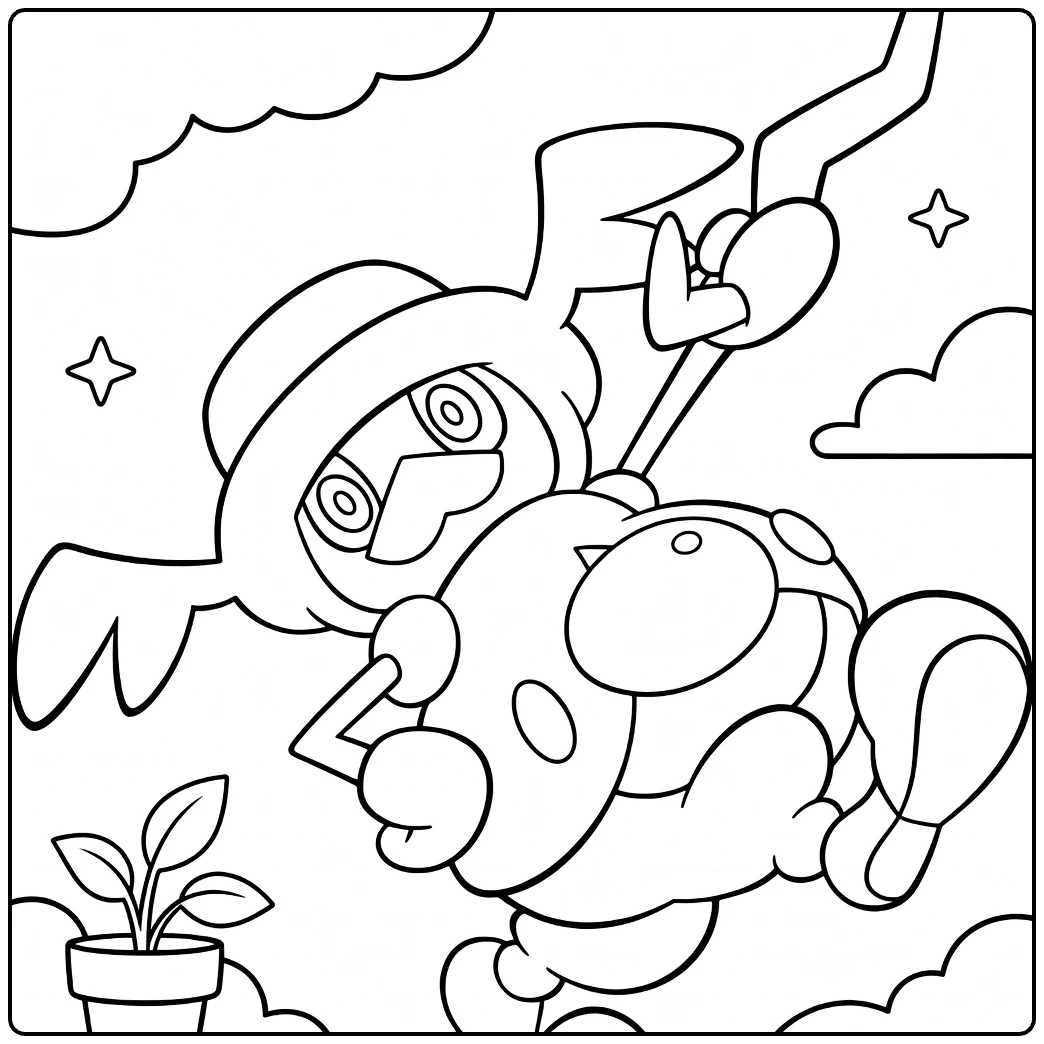 mr rime coloring page of swingende ijsmime