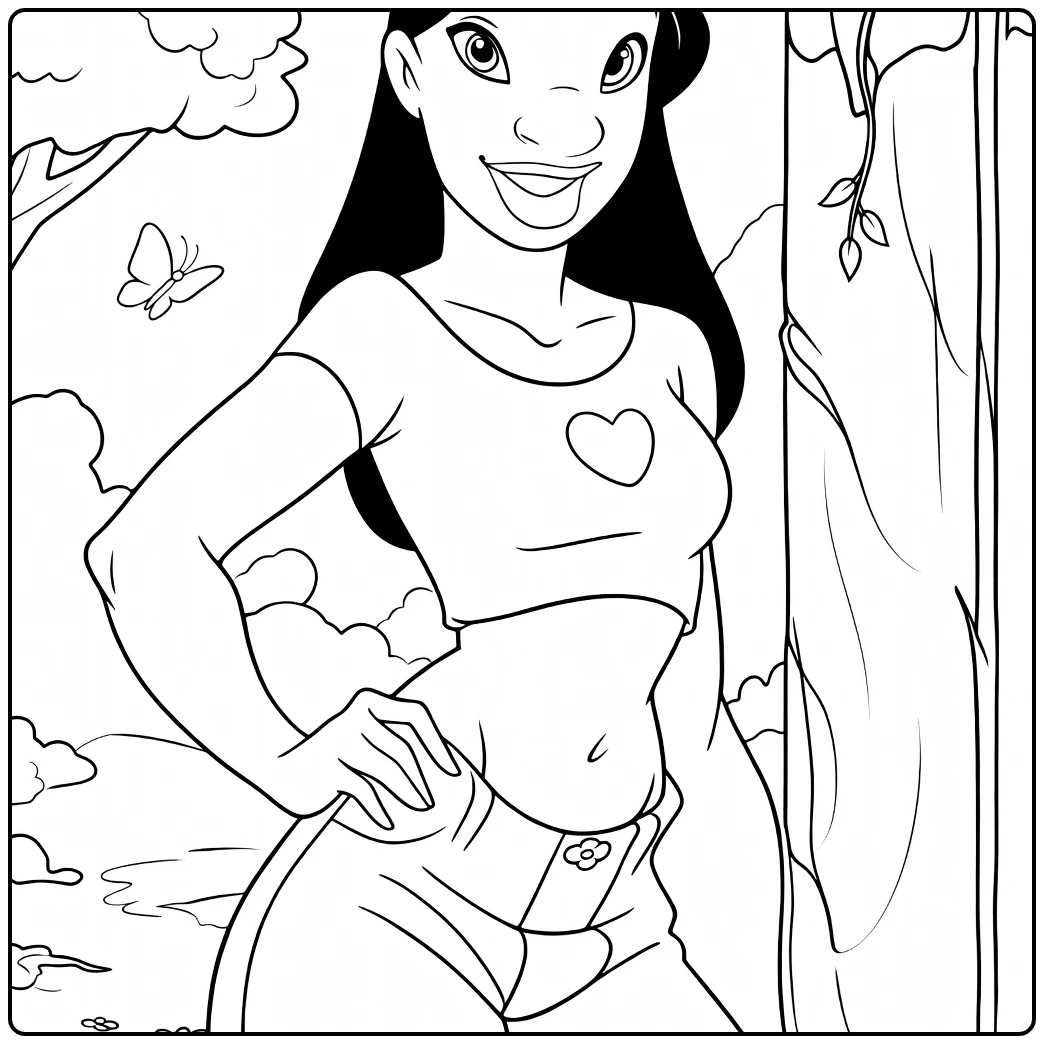 nani Lilo for Creative Coloring Fun coloring page